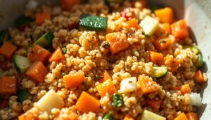 Quinoa com legumes
