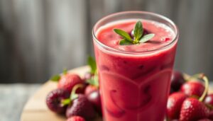 Smoothie de frutas vermelhas