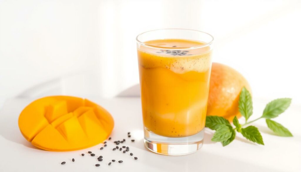 Smoothie de manga com chia