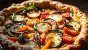 Torta salgada de legumes
