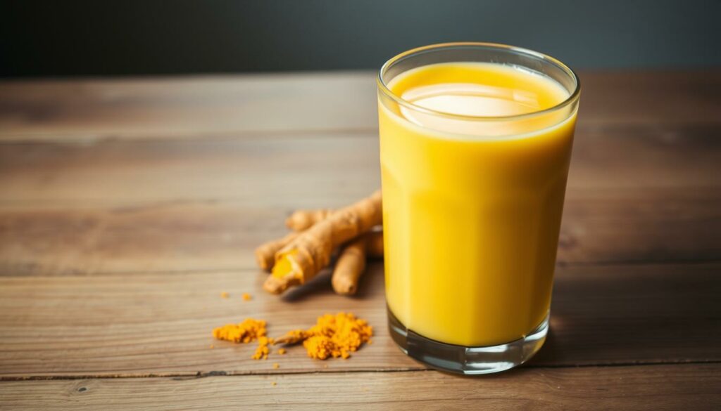 leite dourado com cúrcuma