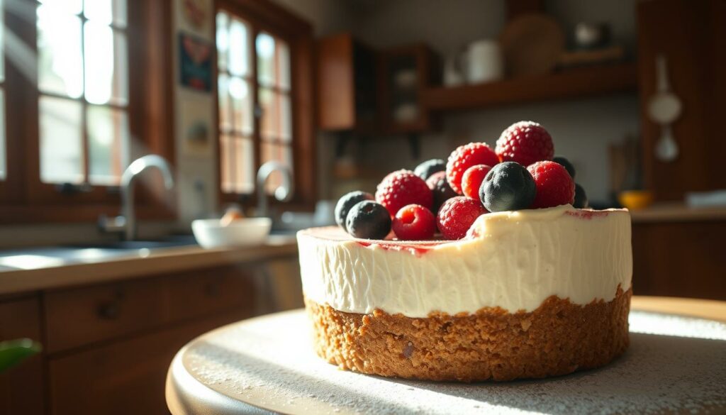 receita de cheesecake proteico