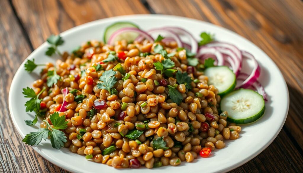 receita de salada de lentilha