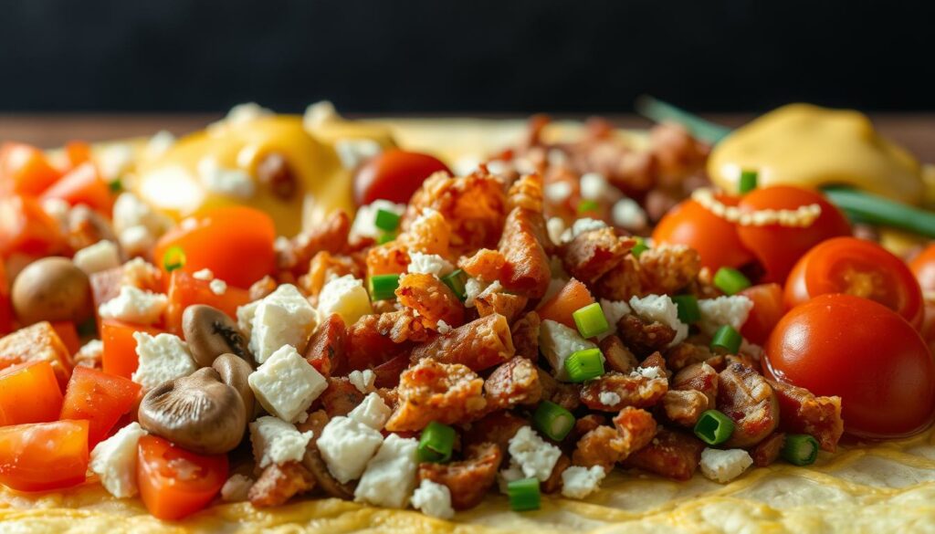 recheios para omelete