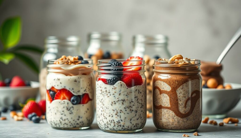 variações de overnight oats